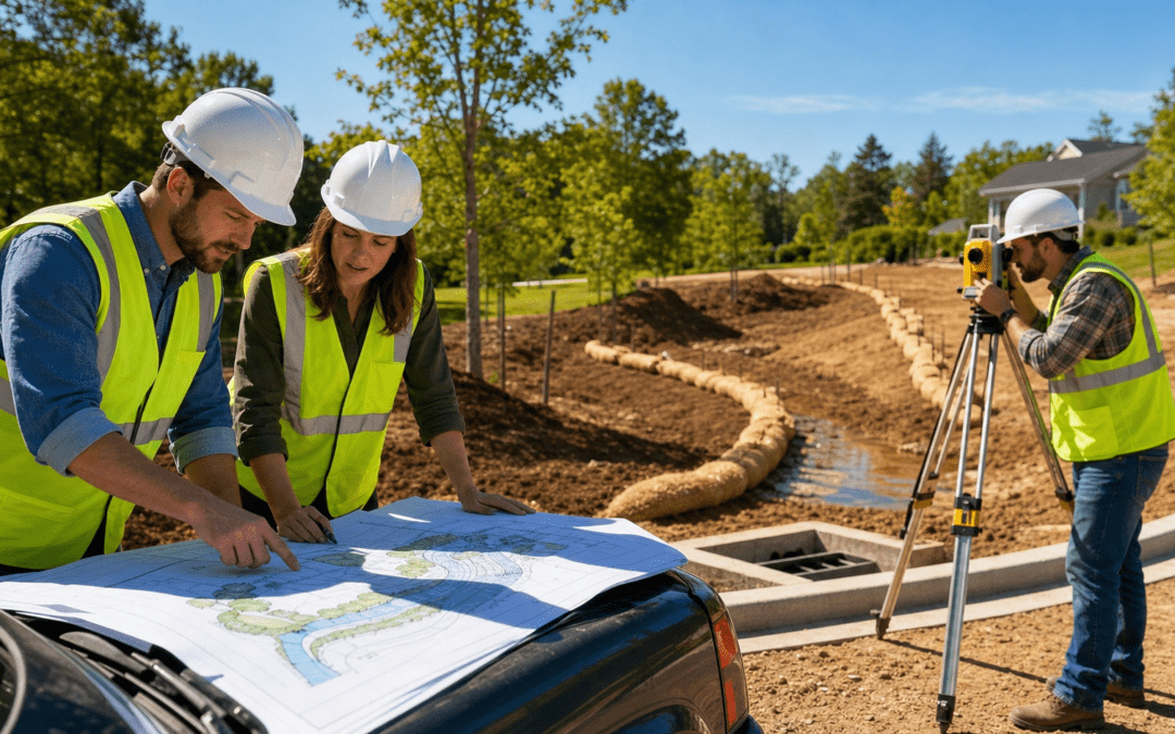 Architect-Led Landscape Planning for Permit, Grading, and Drainage Risk