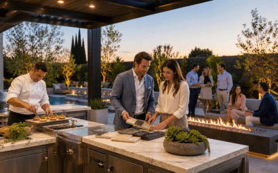 Designing Luxury Outdoor Rooms for Entertaining: Kitchens, Fire, Lighting