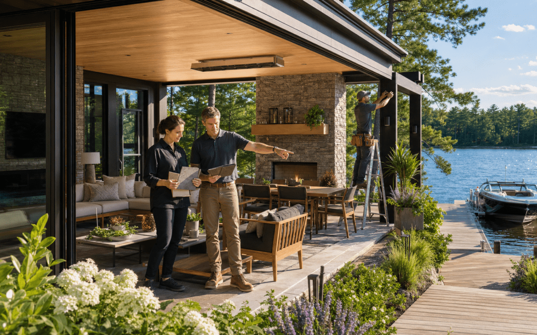 From Doorway to Dock: Luxury Outdoor Room Design in Muskoka