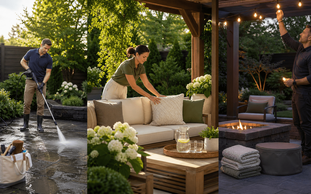 Restoration-Centered Outdoor Rooms: A Daily Reset Plan (Morning, Noon, Evening)